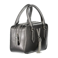 Silver Polyethylene Women Handbag