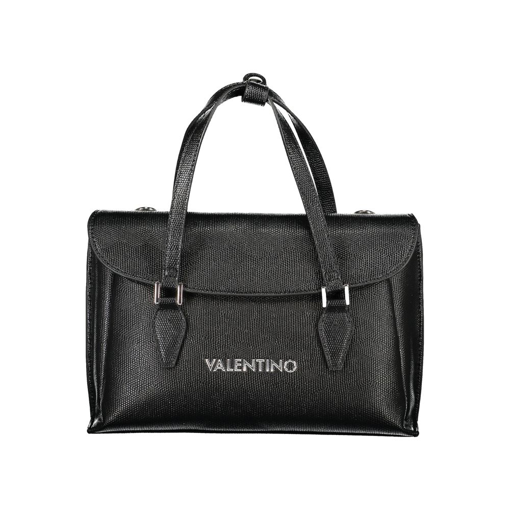 Black Polyethylene Women Handbag