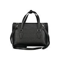 Black Polyethylene Women Handbag