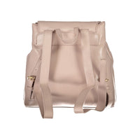 Pink Polyethylene Women Backpack