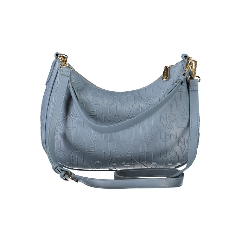 Light Blue Polyethylene Women Handbag