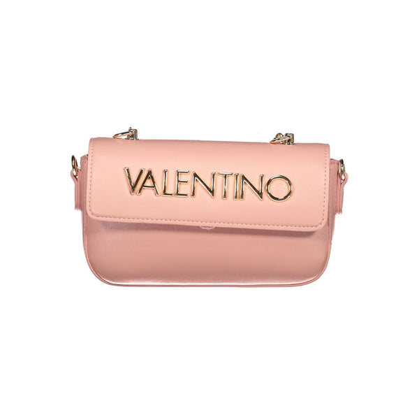 Pink Polyethylene Women Handbag