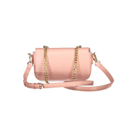 Pink Polyethylene Women Handbag