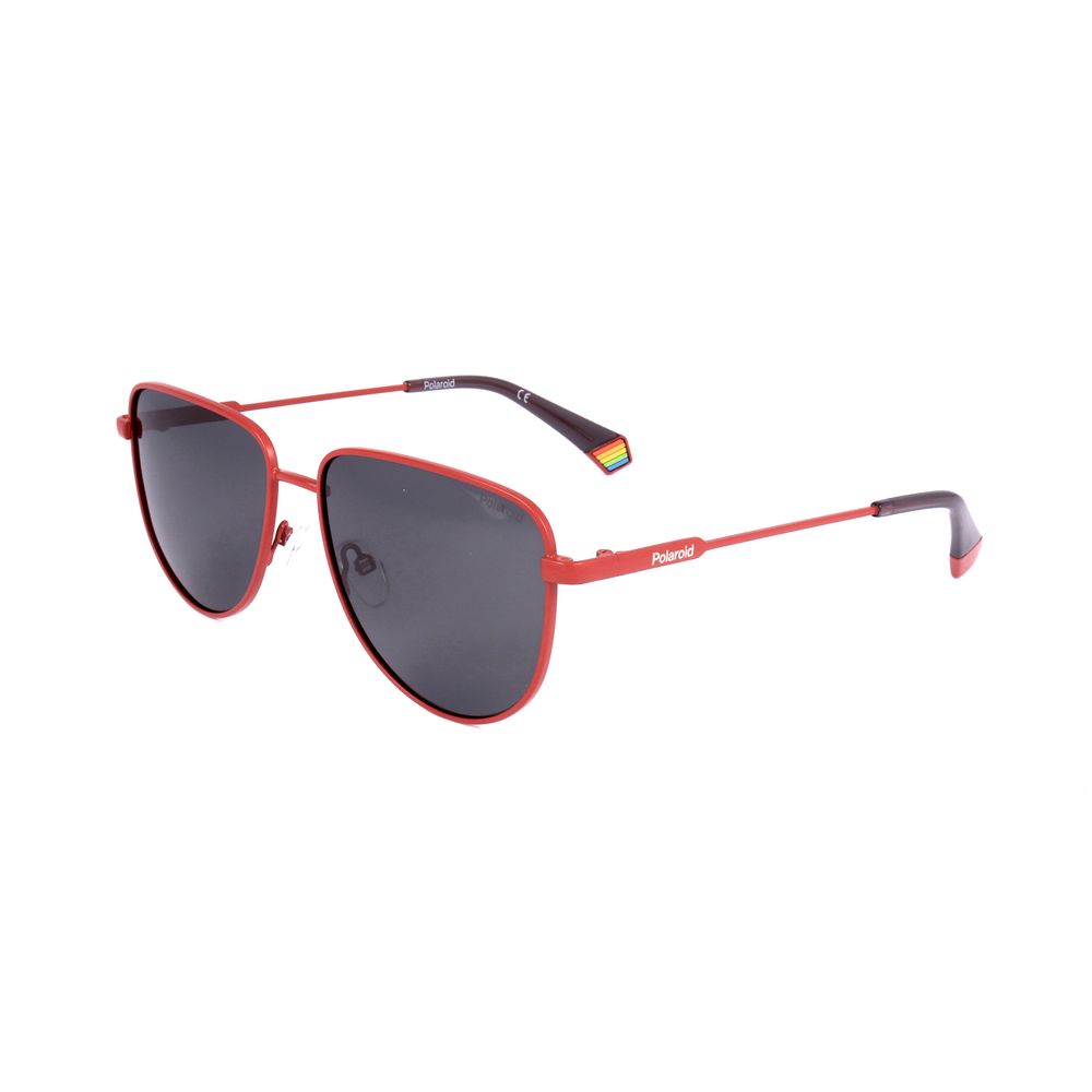 Orange Stainless Steel Sunglasses