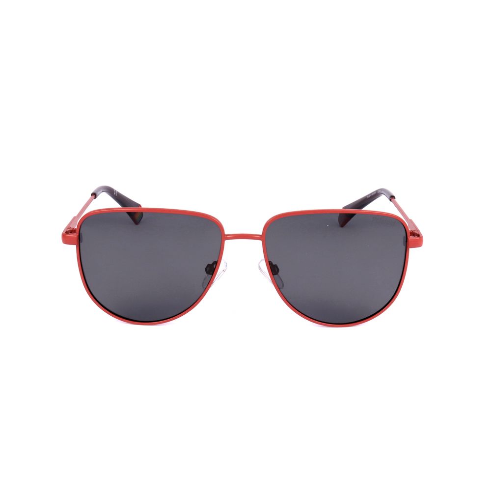 Orange Stainless Steel Sunglasses