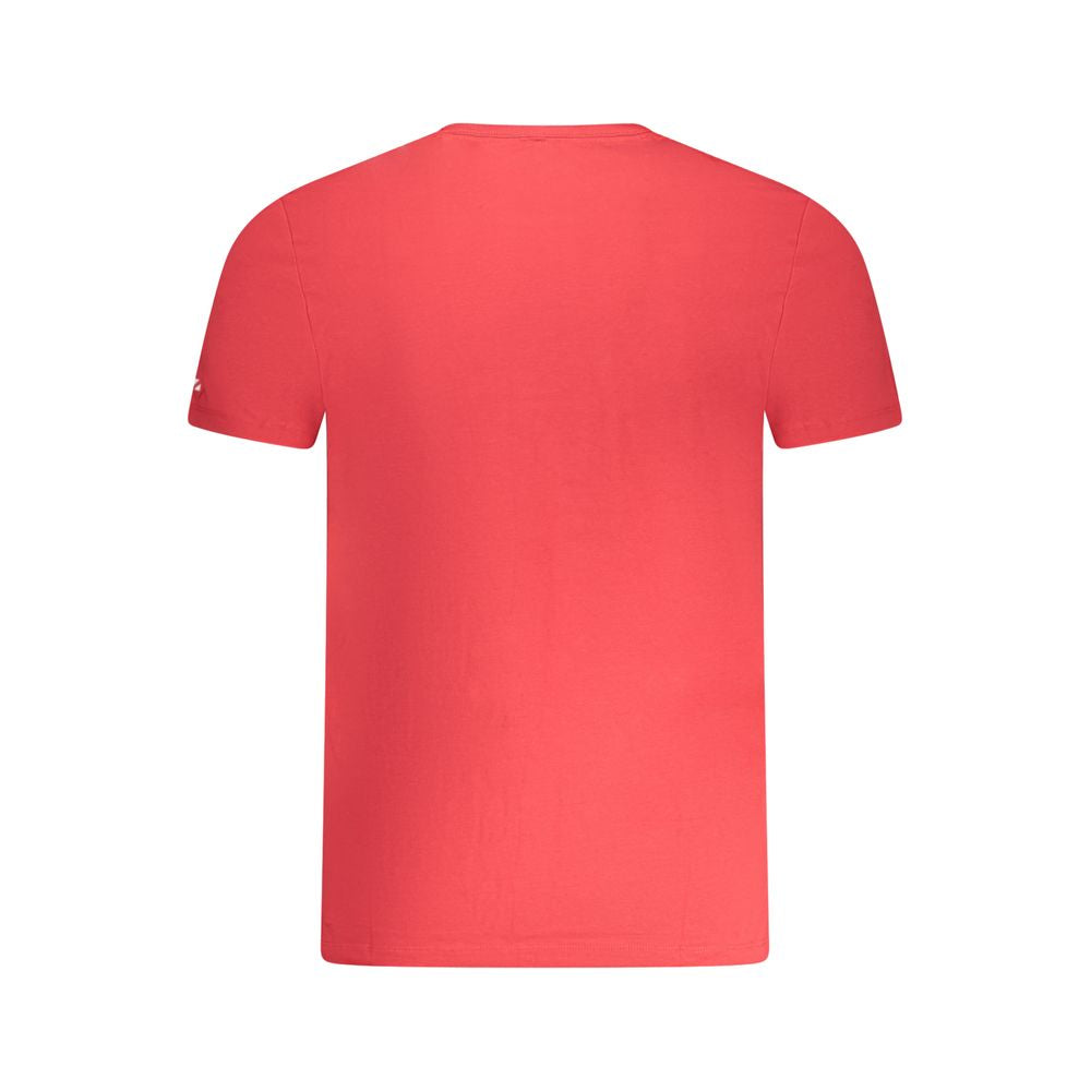 Red Cotton Men T-Shirt