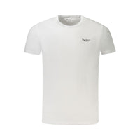 White Cotton Men T-Shirt