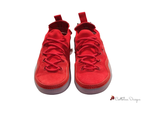 Arpoador Flat Red Suede Sneakers